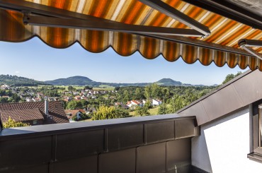 Blick vom Balkon